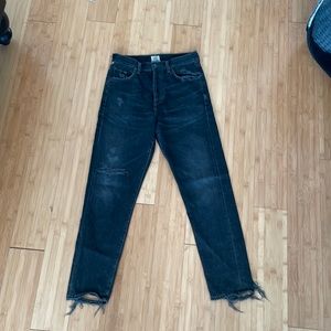 Citizens of Humanity Liya high rise classic crop off black